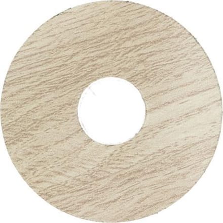 Zelfkl. rozet (17 mm) eiken wit getint (10 st.)