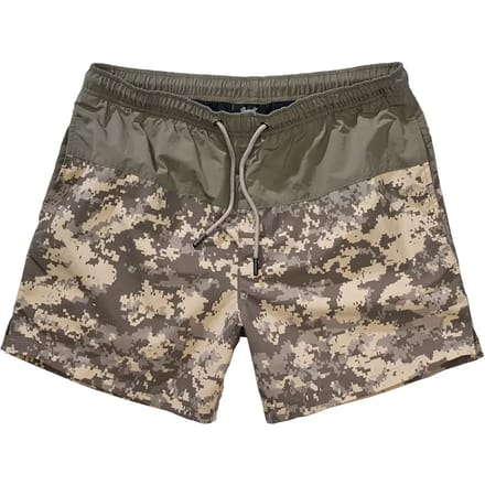 Brandit - Basic Zwemshorts - L - Olijfgroen/Bruin