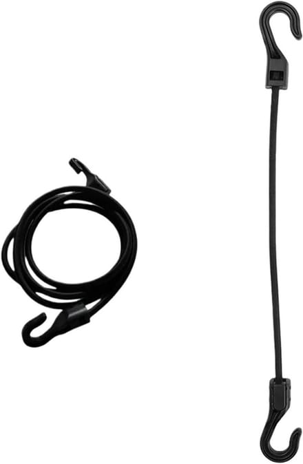 Elastische Spanband - Bagage Touw - Bagage Vastzetten - Met Haken - 32 cm - Zwart