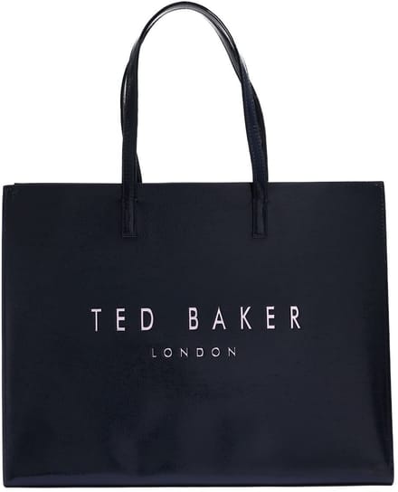 Ted Baker schoudertas Caarmen Printed Crinkle Icon Bag Navy donkerblauw