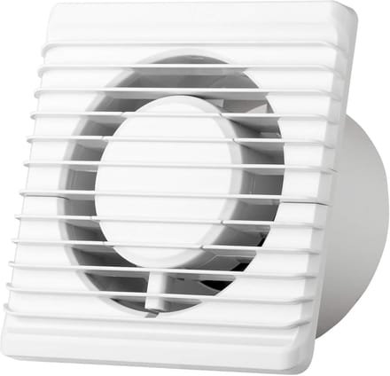 Stil Badkamerventilator 100mm met Trekkoord en Schakelaar - Wandmontage