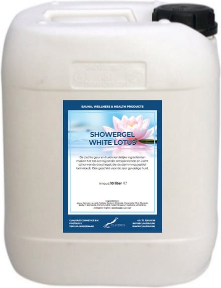 Douchegel White Lotus - 10 Liter - 2 in 1 voor lichaam en haar - Showergel