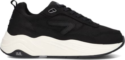 HUB Glide-w Sneakers - Leren Sneaker - Dames - Zwart - Maat 42
