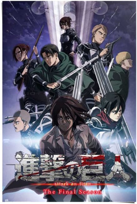 Poster Attack on Titan - the final season - 91,5 x 61 - Papier - REINDERS