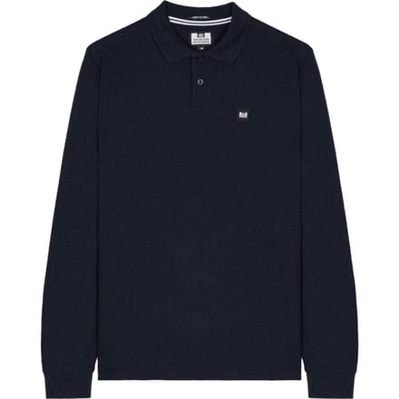 Weekend Offender Herenpoloshirt met lange mouwen (Marine)