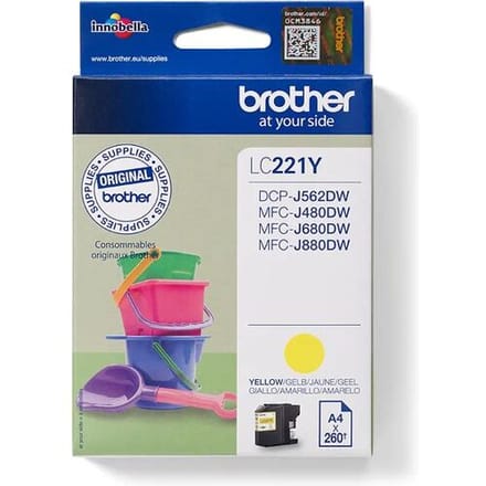 Brother Inktcartridge LC-221Y Geel