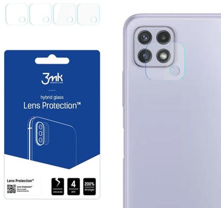 3MK Lens Protect Serie - Camera Lens Bescherming - Samsung Galaxy A22 - 4 Stuks - Transparant