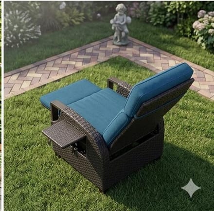 Ligstoel Rotan – Verstelbare Relaxligstoel - Bruin - Medahomestore