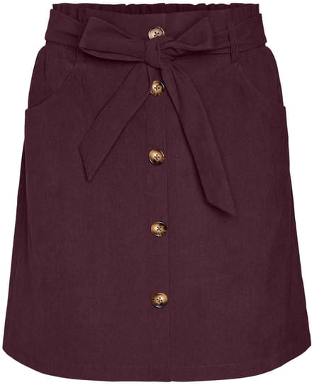 Vero Moda Curve Rok VMCVILJA High waist Korte Corduroy rok