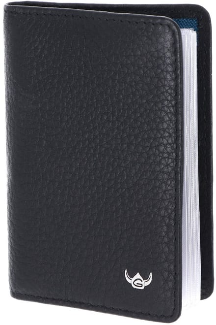 Golden Head Leren kaarthoes Capri RFID Protect Kartenetui 4431 Schwarz zwart
