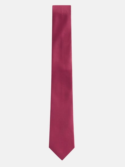 Next - Heren - Smalle stropdas met textuur - Rood