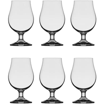 Set 6 verres à bière tulipe Berlin 0,3L - Verre premium, lave-vaisselle, forme idéale pour arômes