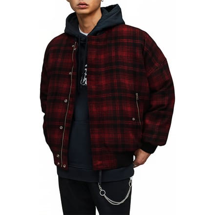 AllSaints Stan Bomber Red/black Taglia: XS | Bomber Outlet | Uomo | Rosso