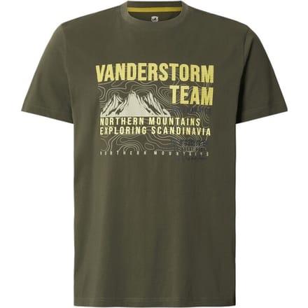 Jan Vanderstorm herren T-Shirt - 52/54 - olijf - Plus Size