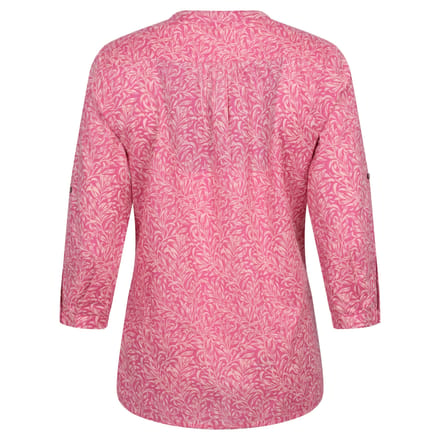 Mountain Warehouse Dames/Dames Petra Gebloemd 3/4 Mouw Shirt (Helder Roze)