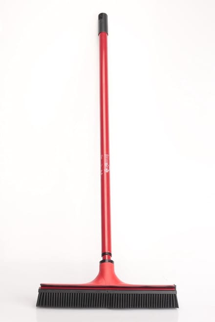 V7 bezem met V-groef Rood