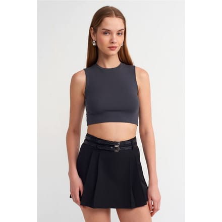 Mouwloze Crop Top Van Katoen Jersey