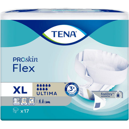 Tena Proskin Flex Ultima XL - 3 paquets de 17 protections
