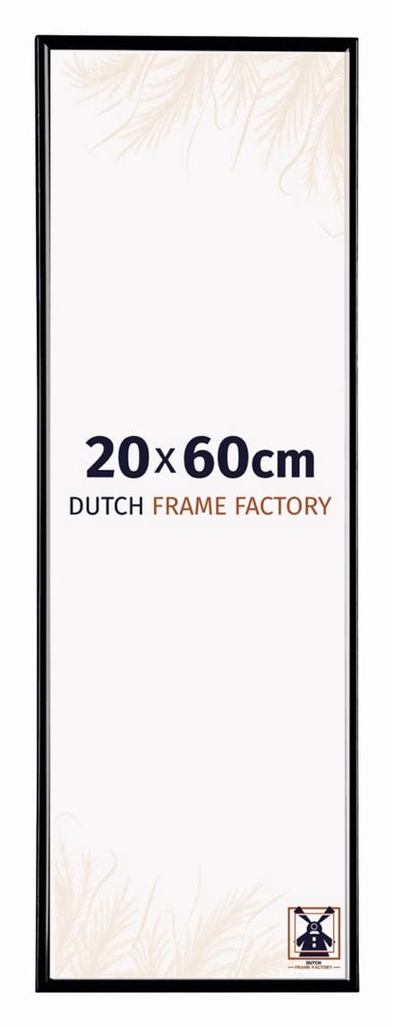 Fotolijst 20x60 cm - Kunststof - Zwart Hoogglans - Easy