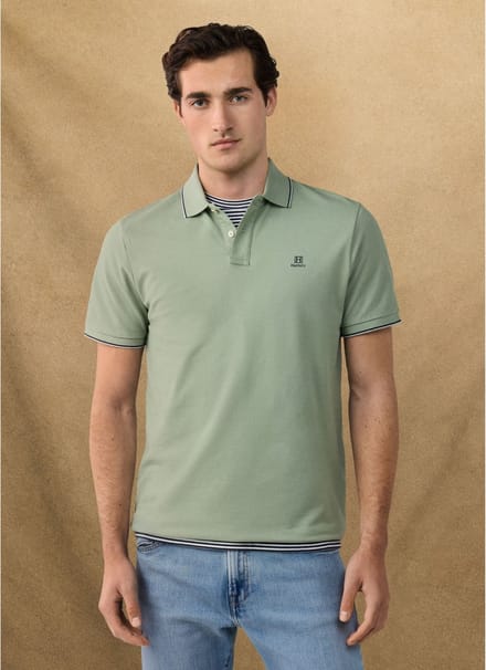 Hackett London Heritage Fit Klassiek groen poloshirt