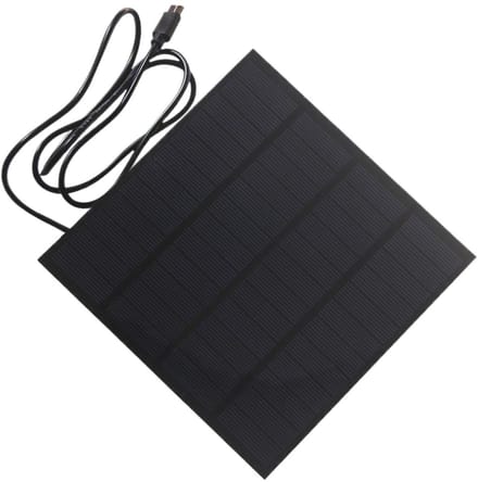 Zonnepaneel - Energie Oplader - Buiten Stroom - Efficiënte Oplading - 20W - Zwart