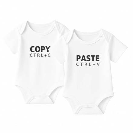Romper Copy Paste - wit - korte mouw