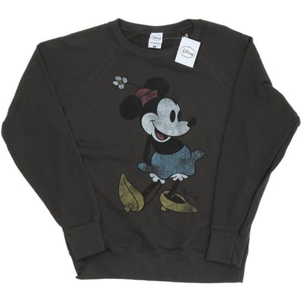 Disney Dames/Dames Klassiek Minnie Mouse Heather Sweatshirt (Licht Grafiet)