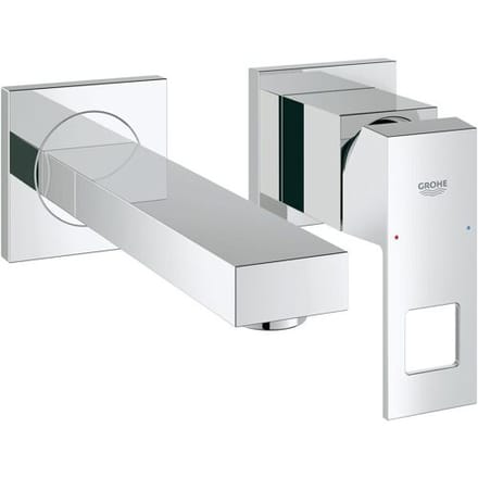 GROHE Eurocube Wandgemonteerde Inbouw Wastafelkraan - Korte uitloop - Exclusief inbouwdeel - Chroom
