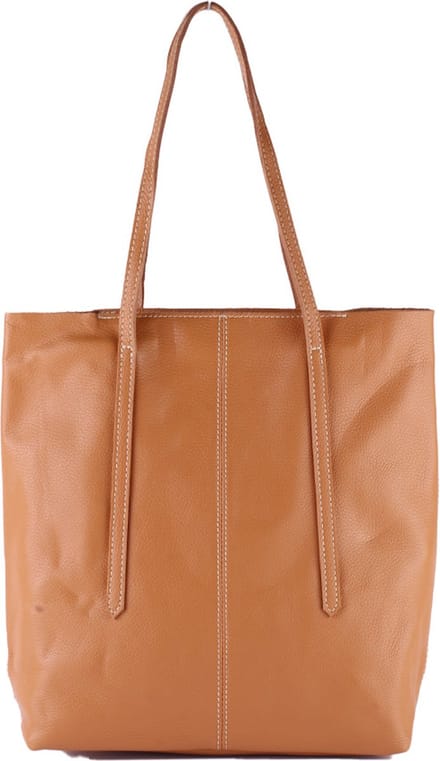 Giuliano shopper Felicia - Cognac - Dames - Made in Italy