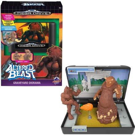 Console Heroes Sega Mega Drive Altered Beast Graveyard Diorama
