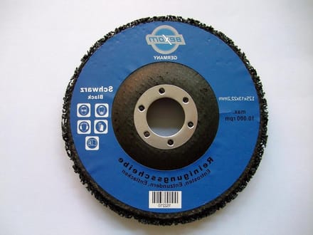 Reinigingsschijf 125 mm - 5 stuks ZWART