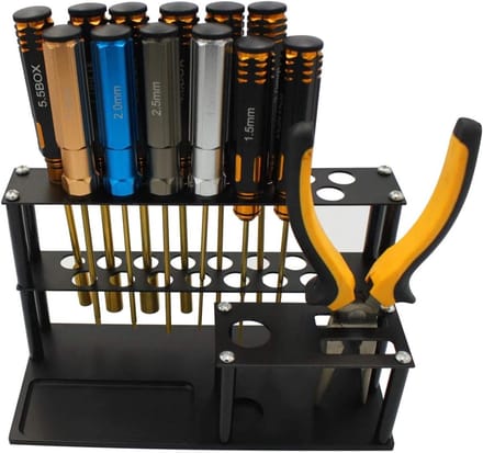 Multifunctionele Schroevendraaier Organizer met 18 Gaten, Acryl Houder voor Hex en Phillips Schroevendraaiers