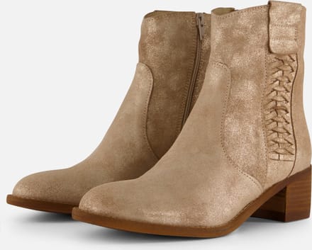 aqa shoes - A8745 - Laarsjes - Kleur: Wit/beige - Maat: 42