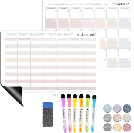 Wekelijkse planner met uitwisbare pagina's voor een georganiseerde planning en efficiënt tijdbeheer