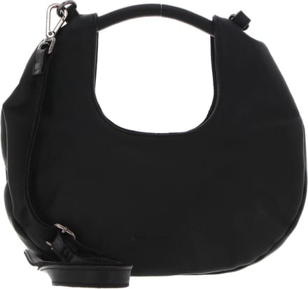 FREDsBRUDER Leren Handtas Schoudertas Hibicy Medium Hobo Black Zwart