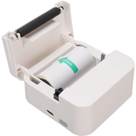 Mini Thermische Stickerprinter Bluetooth Draagbaar Zakformaat voor Label Journal Memo Notities Foto Studie white