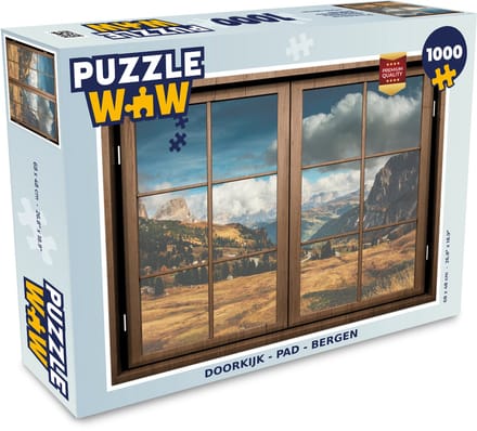 Puzzel Doorkijk - Pad - Berg - Legpuzzel - Puzzel 1000 stukjes volwassenen