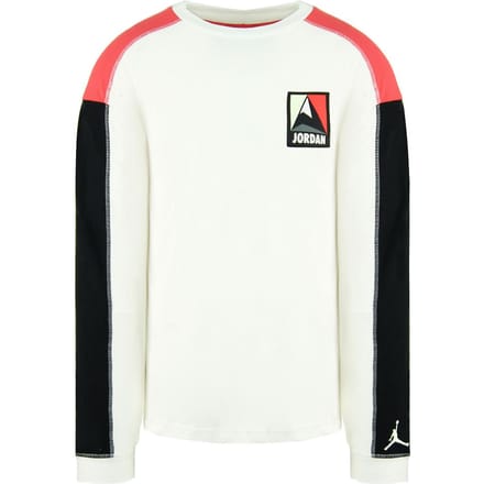 Nike Jordan Logo Lng Mouw Crew Wit Heren Winter Utility Thermische Top CT3382 100