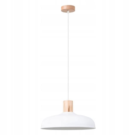 Sollux Lighting Hanglamp Indy - 120x38x38cm - E27 - wit - staal