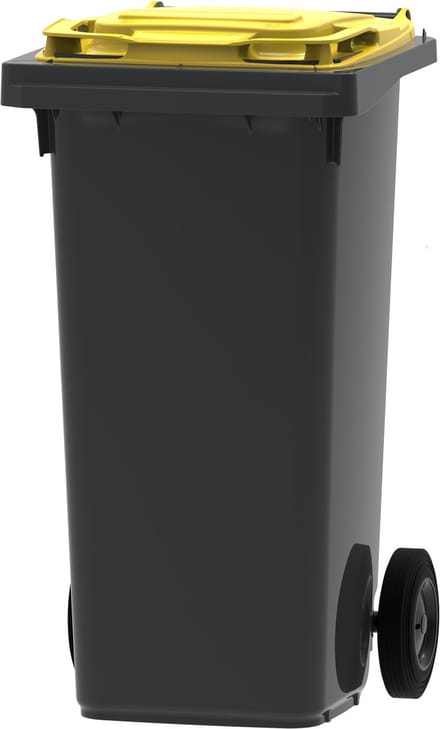 Mini Container - 120 liter Geel - Kliko Afval Container 120liter - Afvalbak 120l