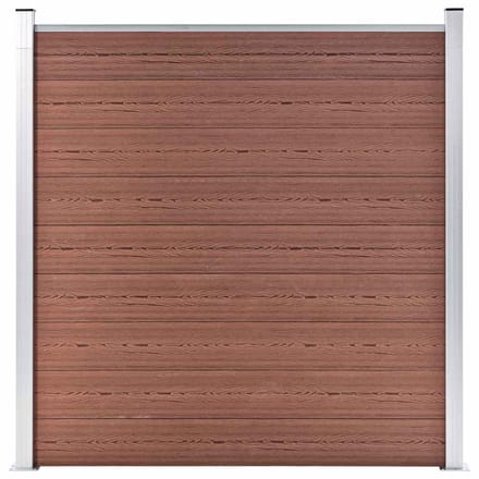 vidaXL - Schutting - 180x186 - cm - HKC - bruin