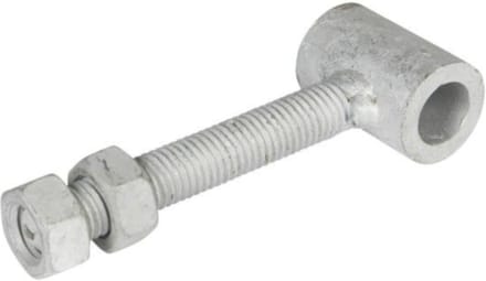 2x Ophangoog voor 16 mm duim | draadstang voor poortframe | Vuurverzinkt | set van 2 stuks