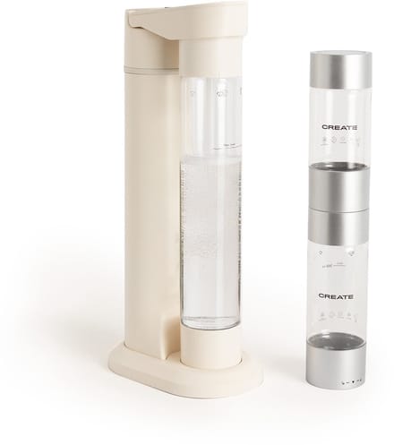 CREATE - Bruiswatermachine 1L + Dubbele Fles - SODA MAKER STUDIO