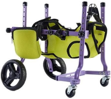 Honden Rolstoel - Mobiliteitshulpmiddel - Buitenwandelingen - Verstelbaar Frame - 40x21x10 cm - Zwart