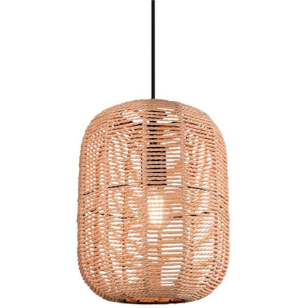Trio Lighting Hanglamp Runa, sisalkap, 1-lamp Ø 35 cm