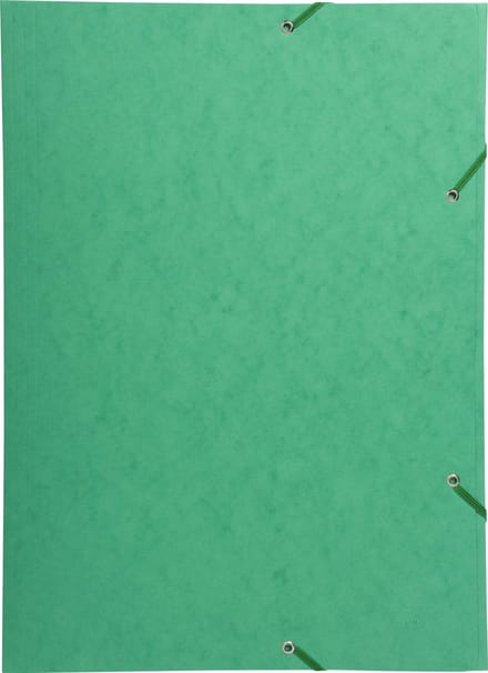 Exacompta 5x Elastomap met 3 kleppen in glanskarton 600gm2 - A3 - Groen - 59515E