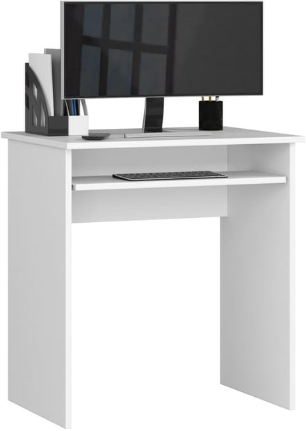 Bureau STAR / Computerbureau / Computer Tafel / Vrijstaand Bureautafel / Wit / 68 x 74 x 51 cm