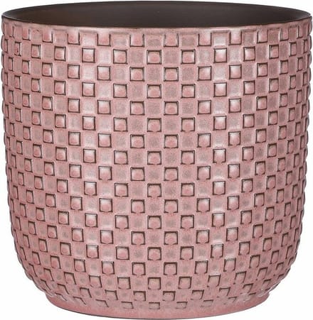 Mica Decorations - Plantenpot/bloempot - Keramiek roze - D17 x H16 cm