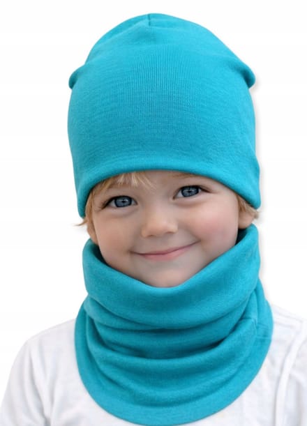 Dartomik - Kinder Set - Muts en Sjaal - Maat 46/50 - Oeko-Tex - Dubbele Laag