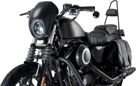 Paneelschijf Anarchy - Windscherm Deflector - Motorfiets Customizen - Perfecte Pasvorm - 25.5 x 15 x 36 cm - Mat Zwart